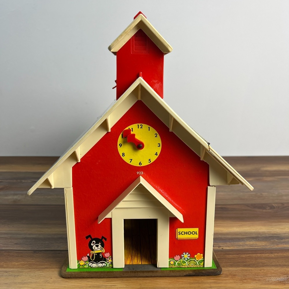 Fisher-Price Play Family School 923 1971 Vintage Little People Schoolhouse Only